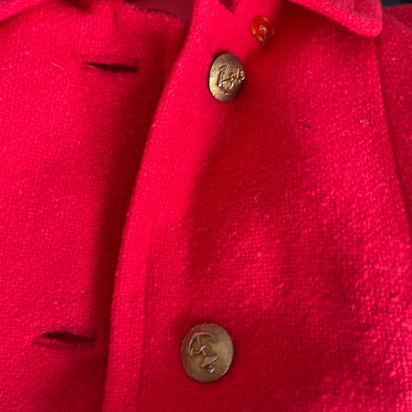 Dumas vintage coat; beautiful red like new! Petite style - Picture 10 of 15